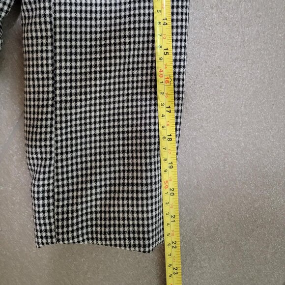 Vintage Oscar de la Renta Black White Checkered Jacket Blazer - Picture 12 of 12